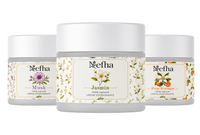 Les trois parfums Nefha : Musk, Jasmin, Fleur d'oranger
